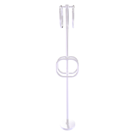 Allied Brass TS-40G-SCH Satin Chrome Freestanding Towel Holder