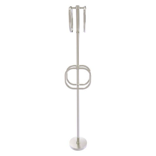 Allied Brass TS-40G-SN Satin Nickel Freestanding Towel Holder