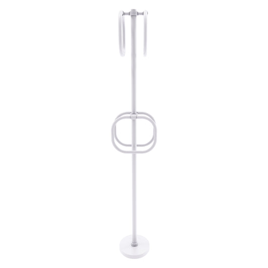 Allied Brass TS-40G-WHM Matte White Freestanding Towel Holder