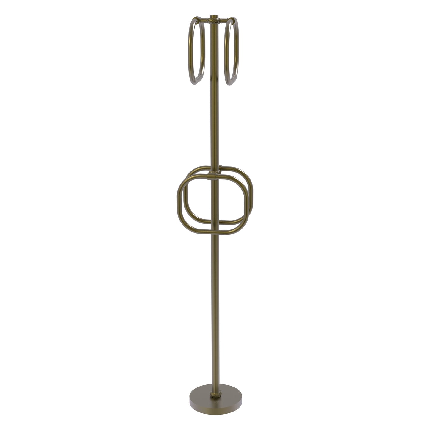 Allied Brass TS-40T-ABR Antique Brass Freestanding Towel Holder