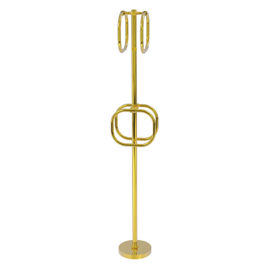 Allied Brass TS-40T-PB Polished Brass Freestanding Towel Holder