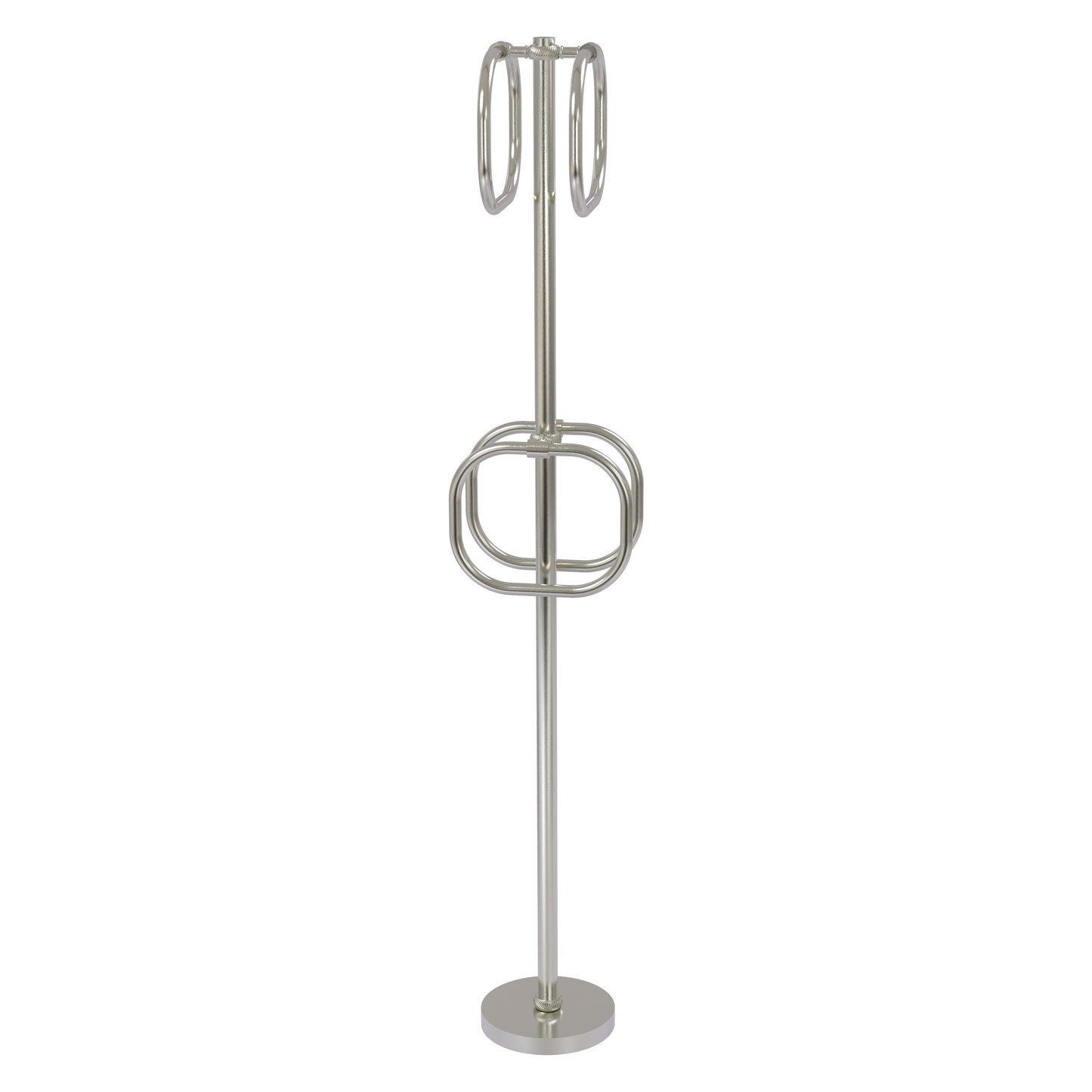 Allied Brass TS-40T-SN Satin Nickel Freestanding Towel Holder