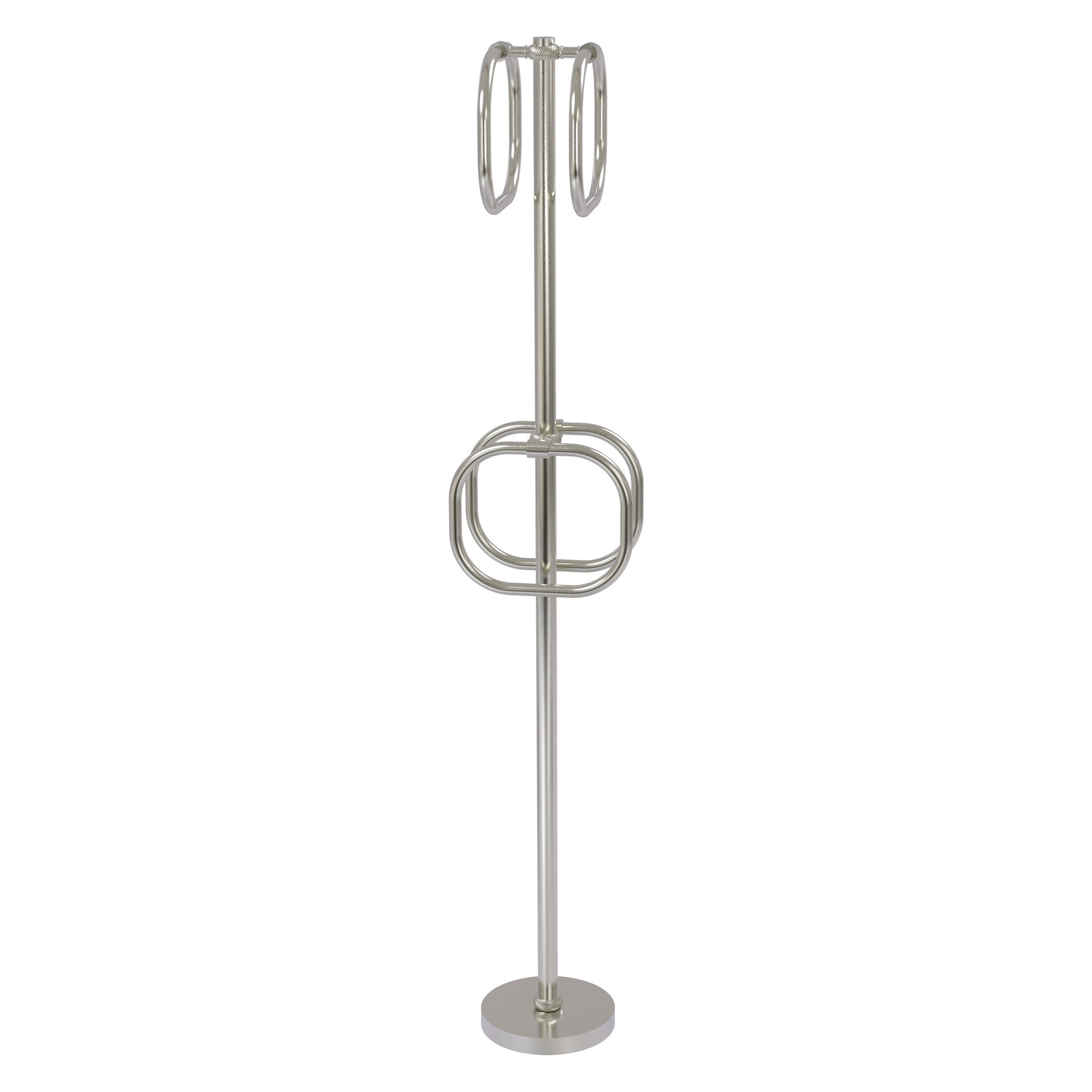 Allied Brass TS-40T-SN Satin Nickel Freestanding Towel Holder