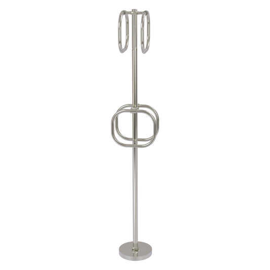 Allied Brass TS-40T-SN Satin Nickel Freestanding Towel Holder
