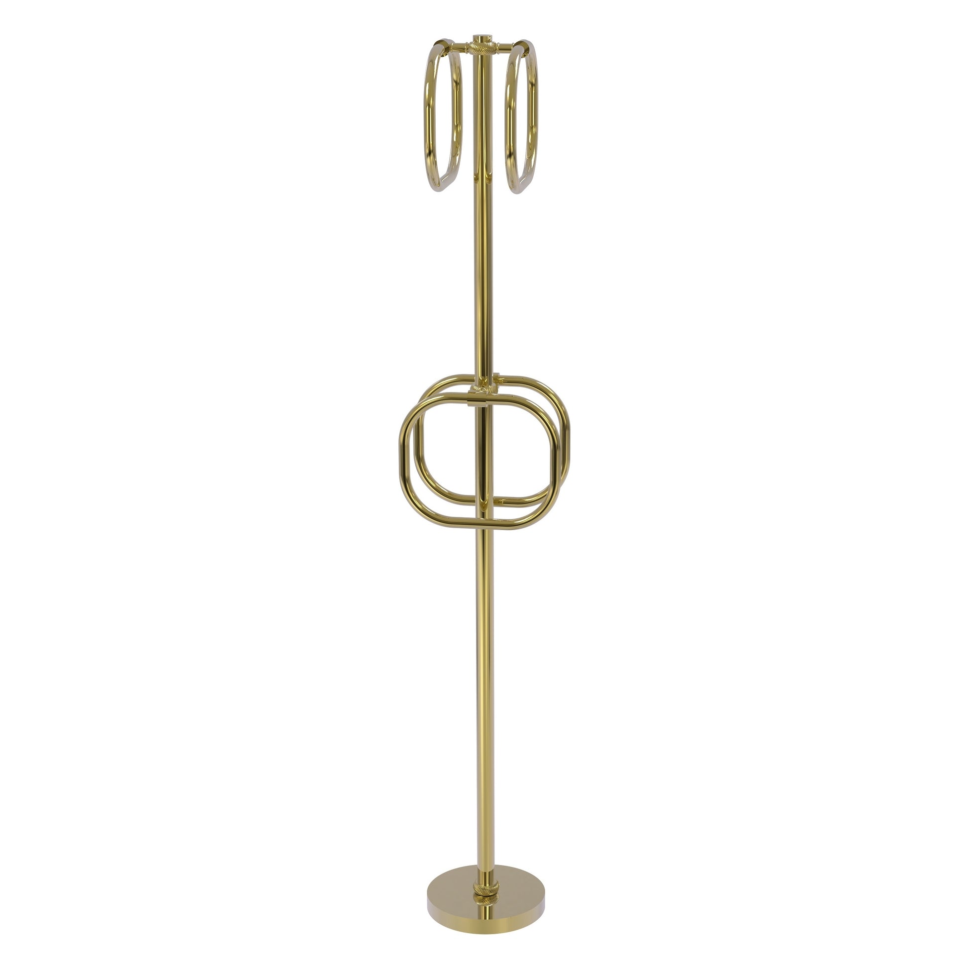 Allied Brass TS-40T-UNL Unlacquered Brass Freestanding Towel Holder