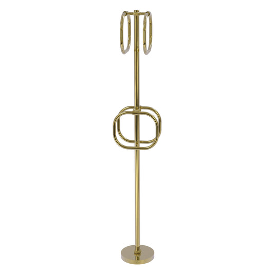 Allied Brass TS-40T-UNL Unlacquered Brass Freestanding Towel Holder