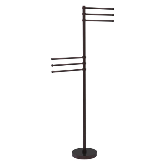 Allied Brass TS-50-ABZ Antique Bronze Towel Holder Stand