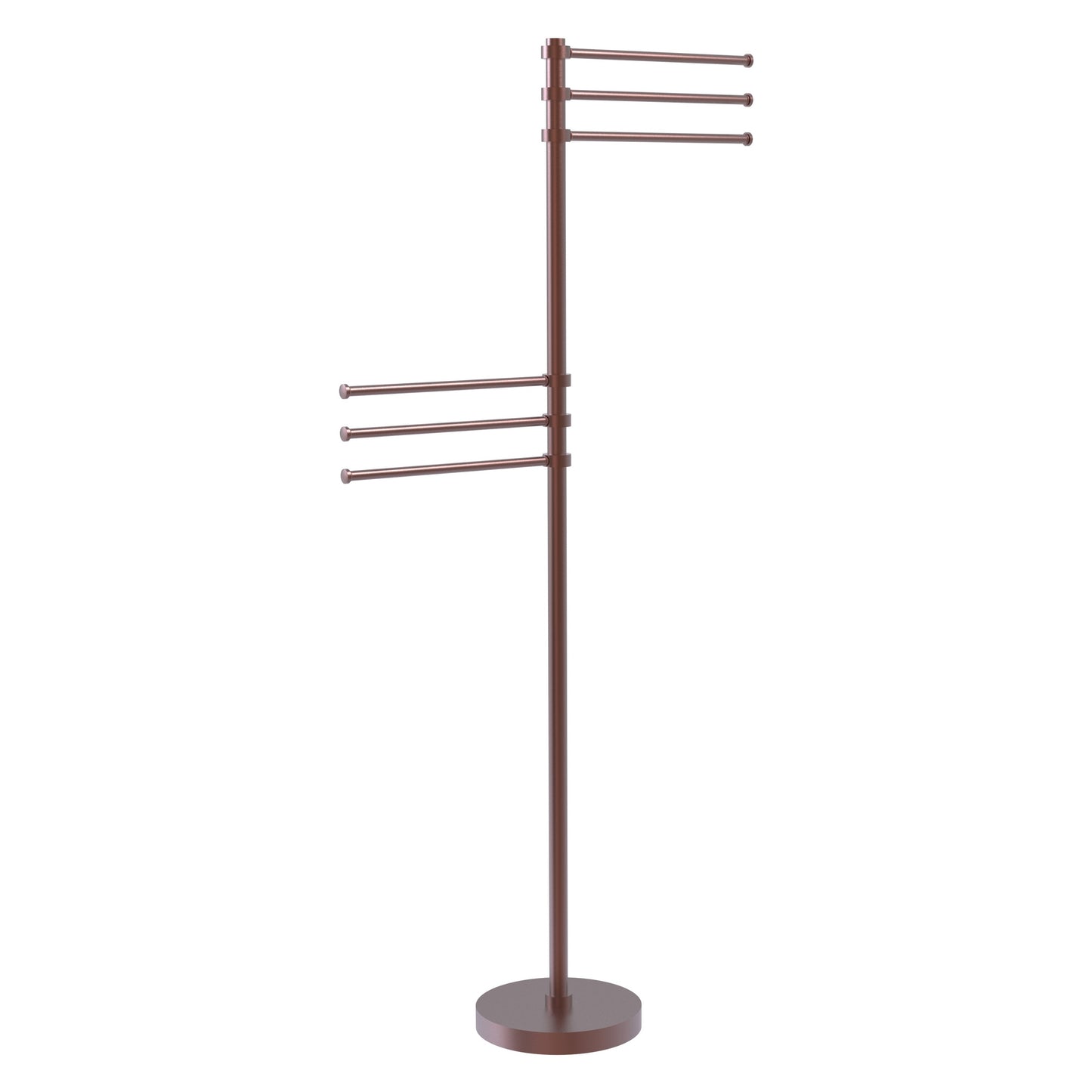 Allied Brass TS-50-CA Antique Copper Towel Holder Stand