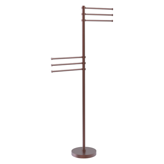 Allied Brass TS-50-CA Antique Copper Towel Holder Stand