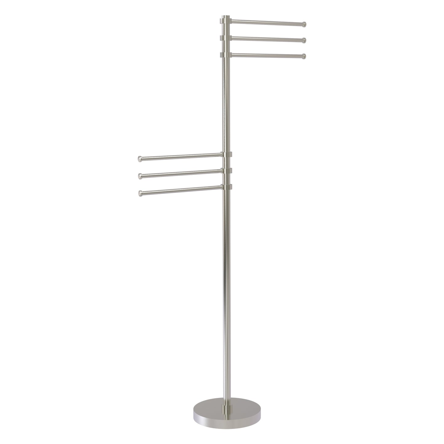 Allied Brass TS-50-SN Satin Nickel Towel Holder Stand