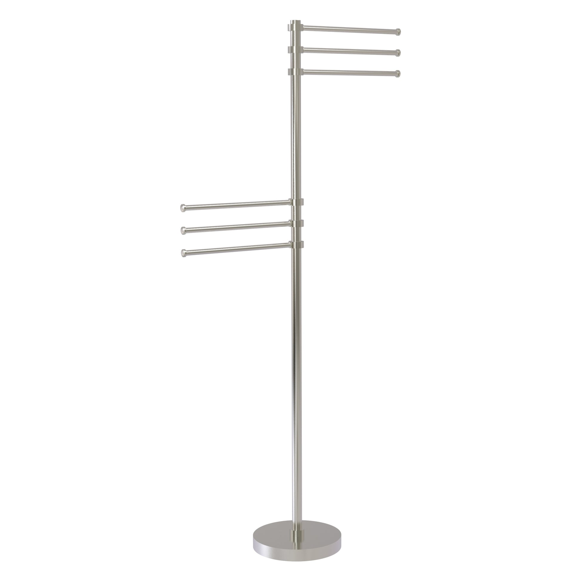 Allied Brass TS-50-SN Satin Nickel Towel Holder Stand