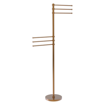 Allied Brass TS-50D-BBR Brushed Bronze Towel Holder Stand