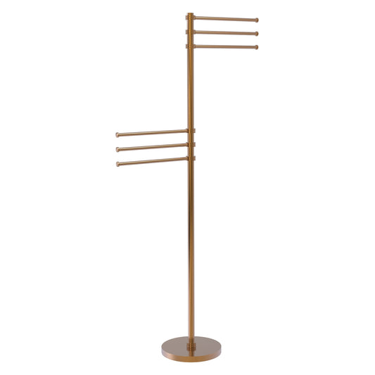 Allied Brass TS-50D-BBR Brushed Bronze Towel Holder Stand