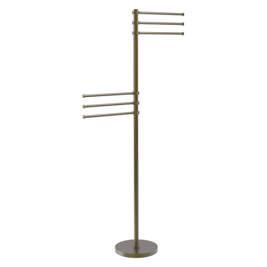 Allied Brass TS-50G-ABR Antique Brass Towel Holder Stand