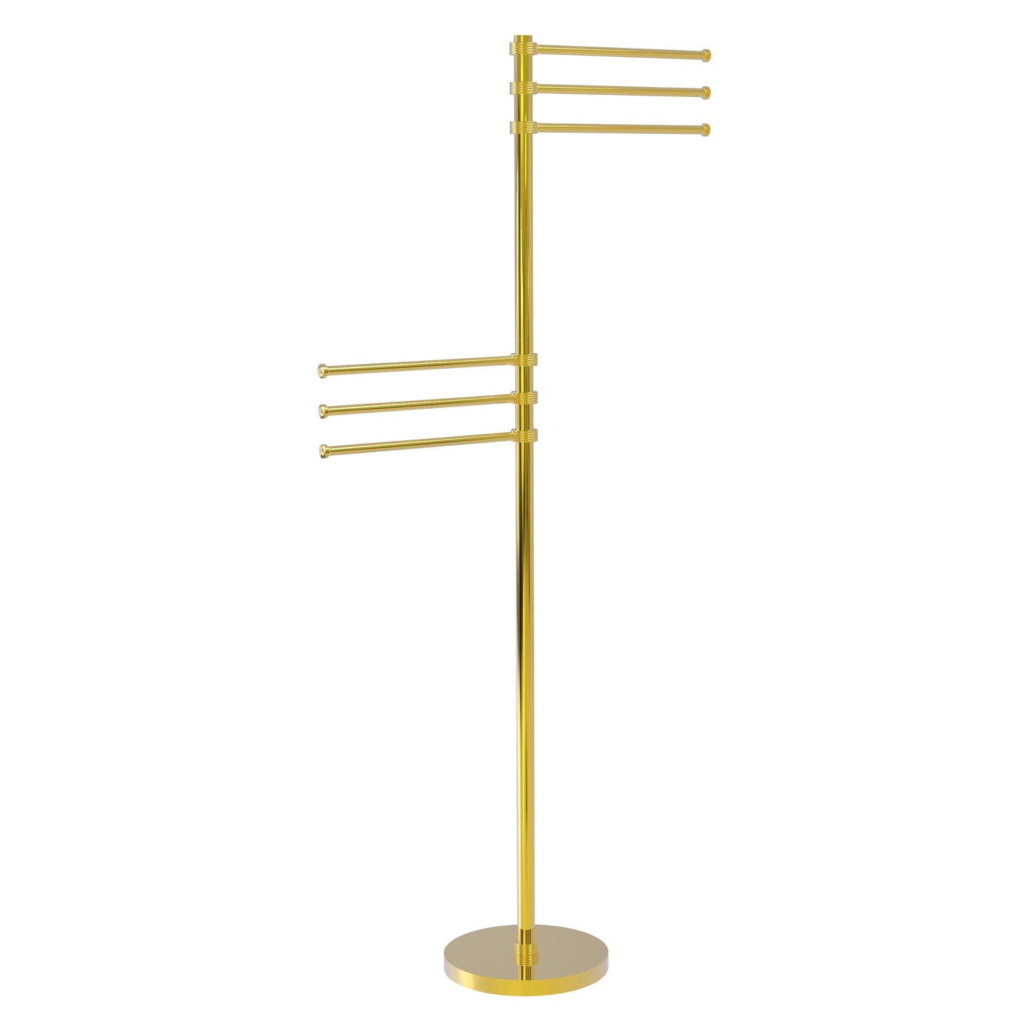 Allied Brass TS-50G-PB Polished Brass Towel Holder Stand