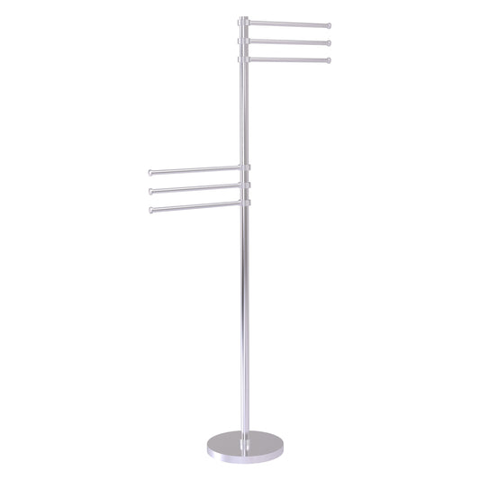 Allied Brass TS-50G-SCH Satin Chrome Towel Holder Stand