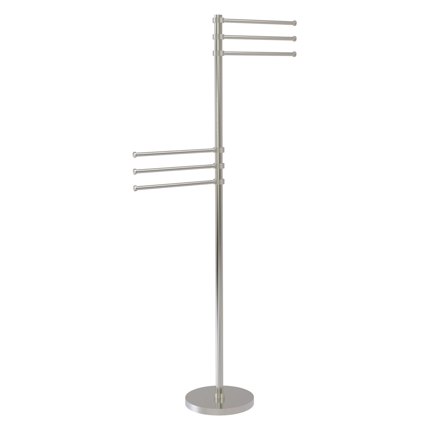 Allied Brass TS-50G-SN Satin Nickel Towel Holder Stand