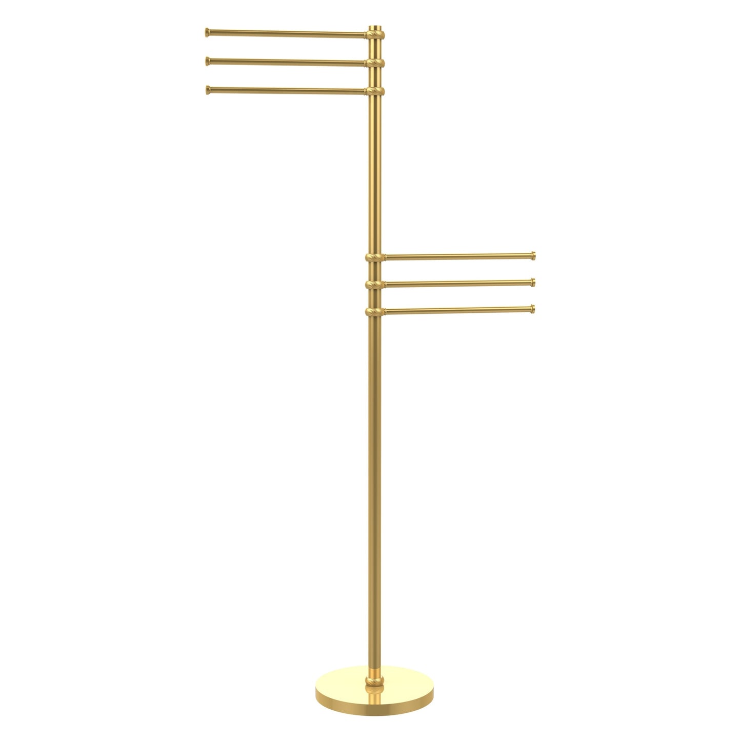 Allied Brass TS-50T-PB Polished Brass Towel Holder Stand