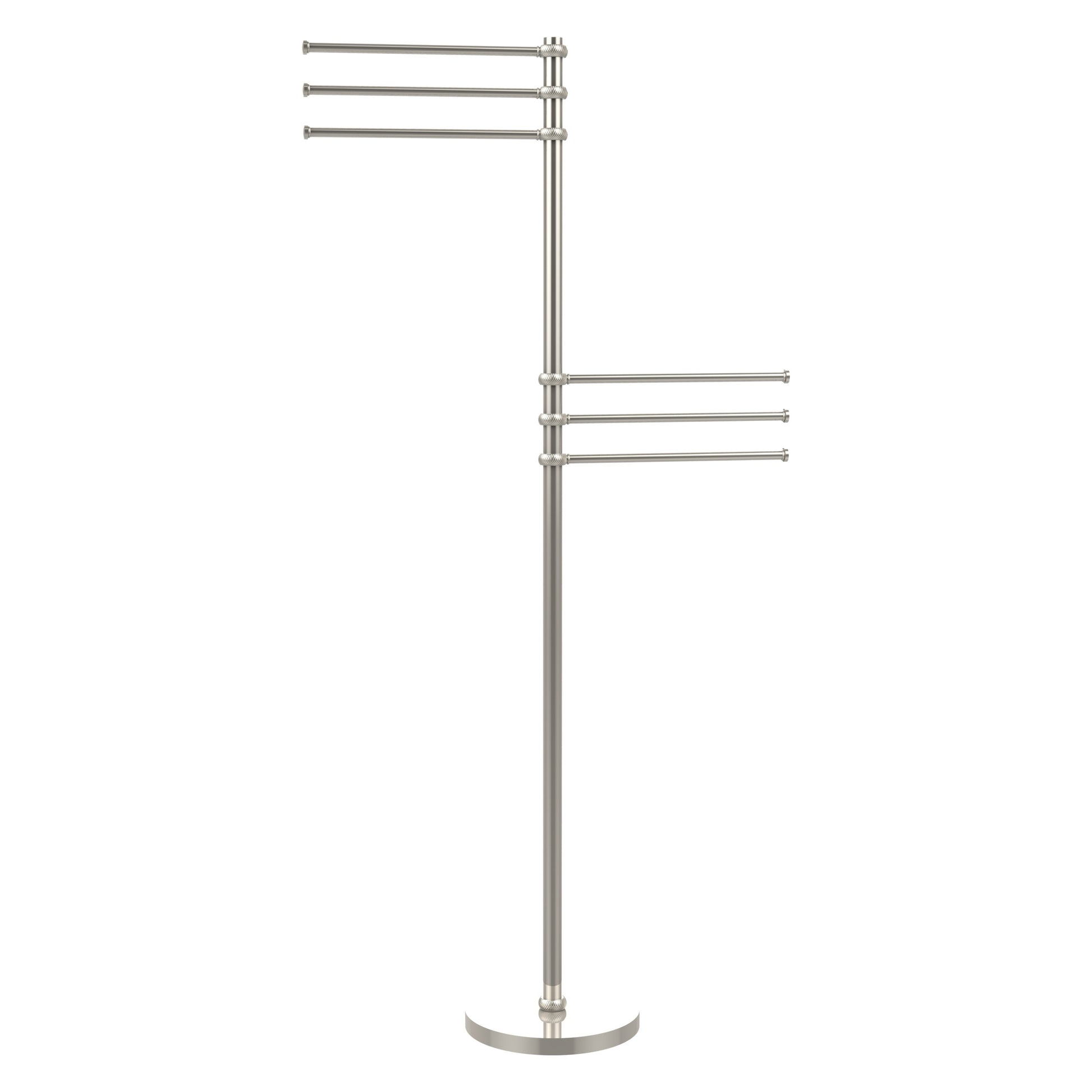 Allied Brass TS-50T-PNI Polished Nickel Towel Holder Stand
