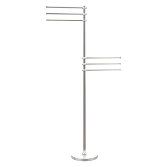 Allied Brass TS-50T-SCH Satin Chrome Towel Holder Stand