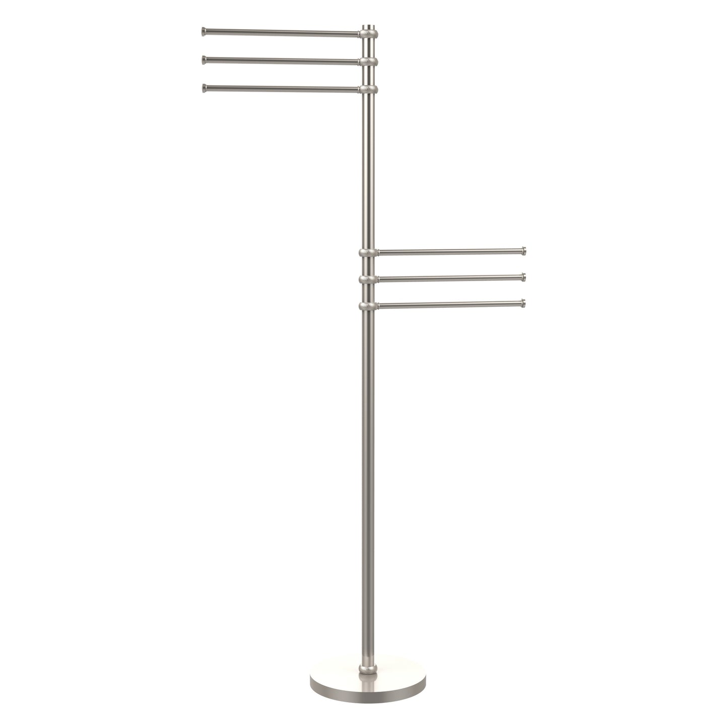 Allied Brass TS-50T-SN Satin Nickel Towel Holder Stand