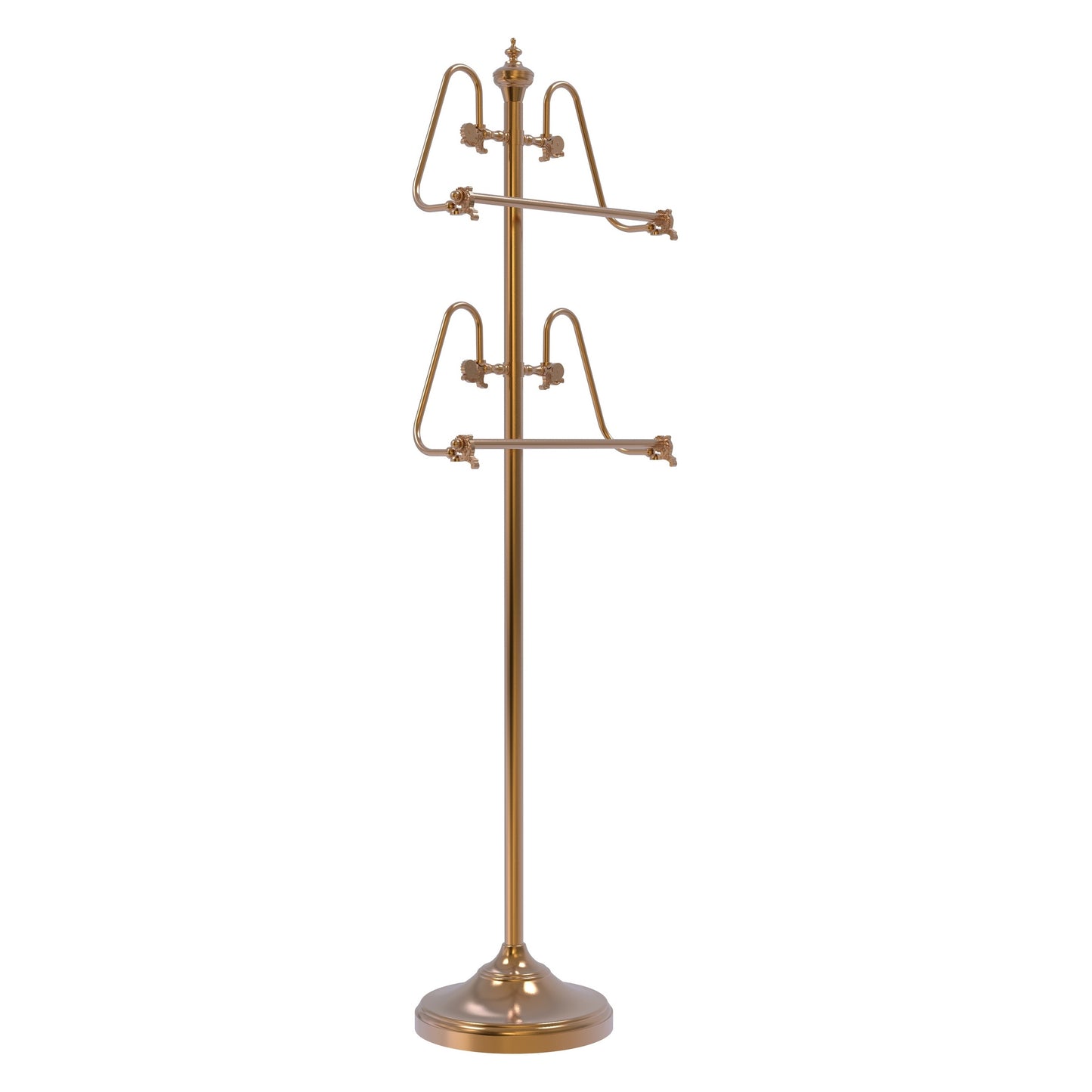 Allied Brass TS-6-BBR 49" Brushed Bronze Floor Standing Towel Holder