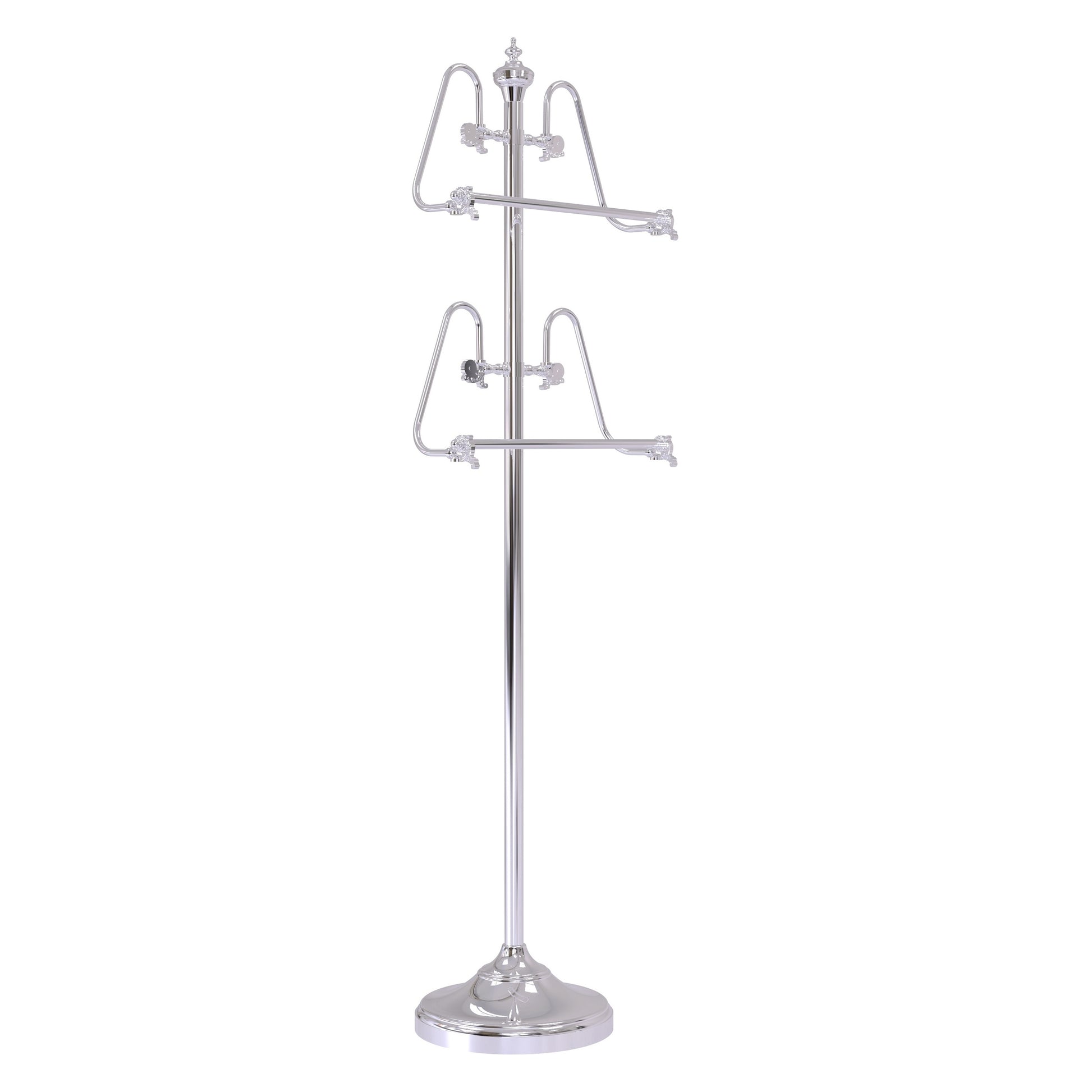 Allied Brass TS-6-PC 49" Polished Chrome Floor Standing Towel Holder