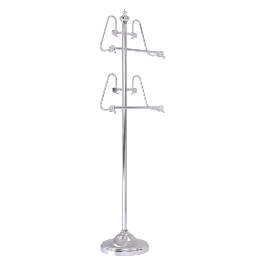 Allied Brass TS-6-PC 49" Polished Chrome Floor Standing Towel Holder