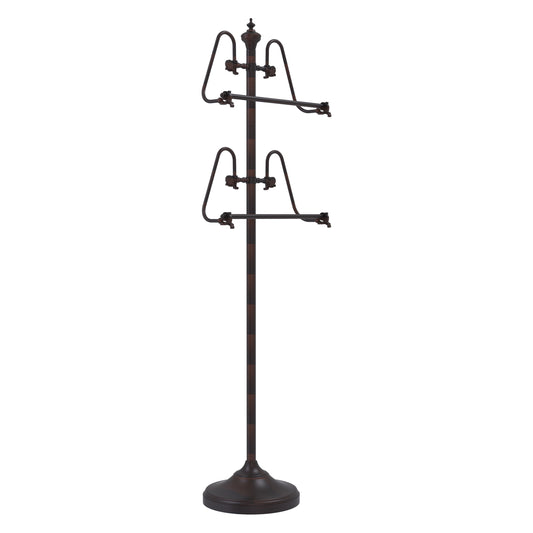 Allied Brass TS-6-VB 49" Venetian Bronze Floor Standing Towel Holder
