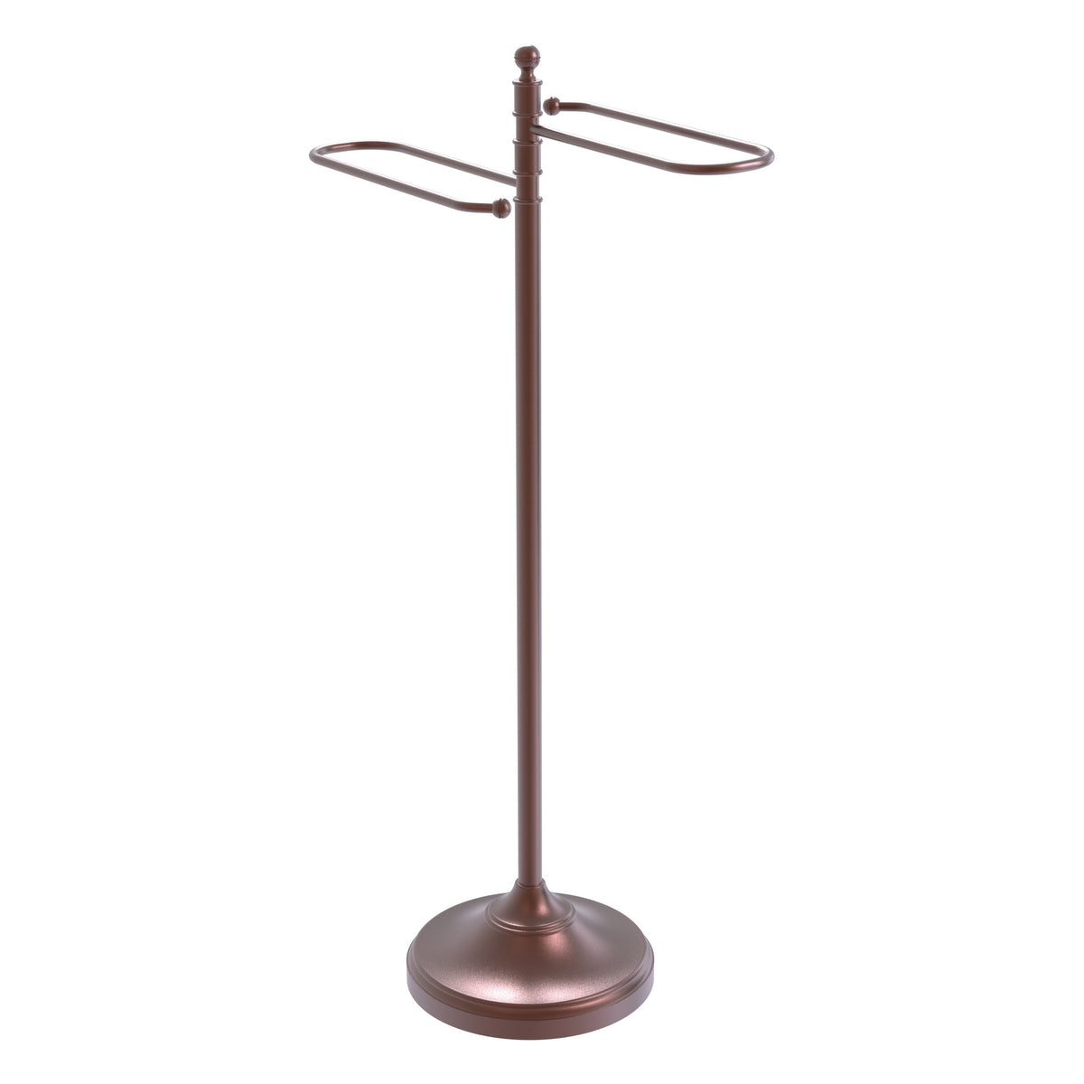 Allied Brass TS-9-CA Antique Copper Tranditional Free Standing Floor Bath Towel Holder Stand