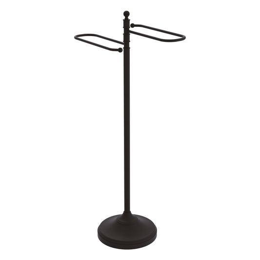 Allied Brass TS-9-ORB Oil Rubbed Bronze Tranditional Free Standing Floor Bath Towel Holder Stand