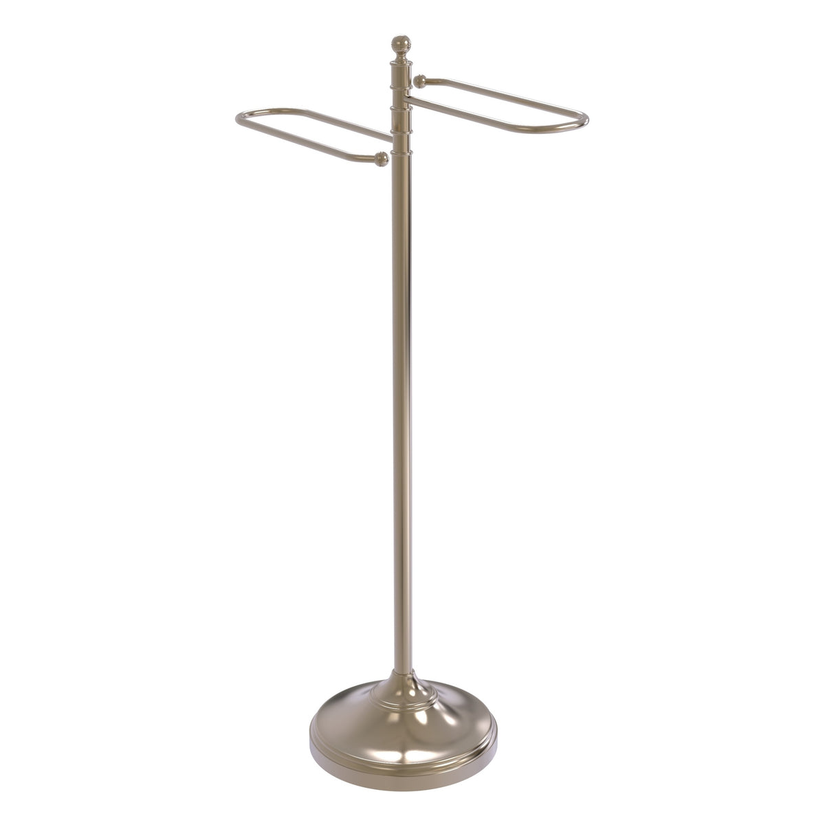 Allied Brass TS-9-PEW Antique Pewter Tranditional Free Standing Floor Bath Towel Holder Stand