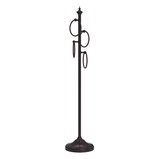 Allied Brass TS-D1-ABZ Antique Bronze Towel Holder Stand