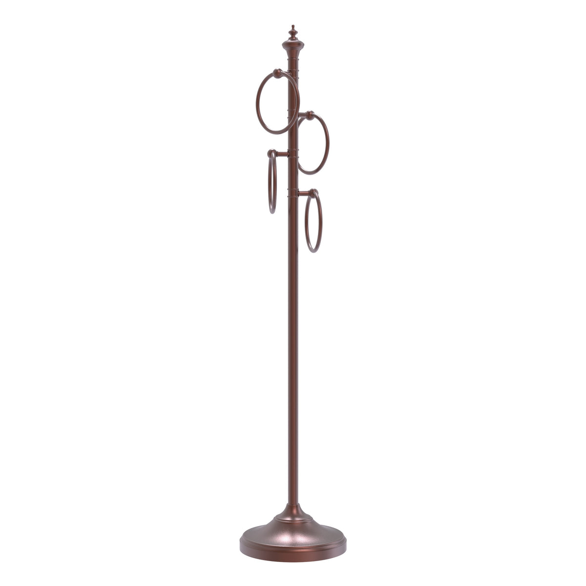 Allied Brass TS-D1-CA Antique Copper Towel Holder Stand