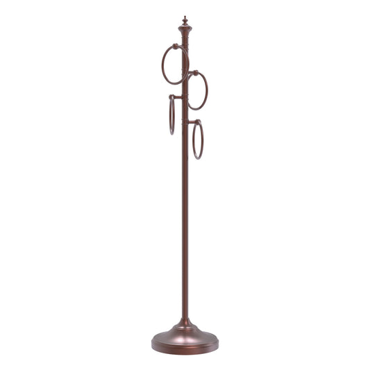 Allied Brass TS-D1-CA Antique Copper Towel Holder Stand