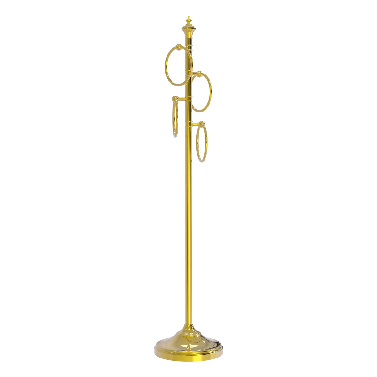 Allied Brass TS-D1-PB Polished Brass Towel Holder Stand