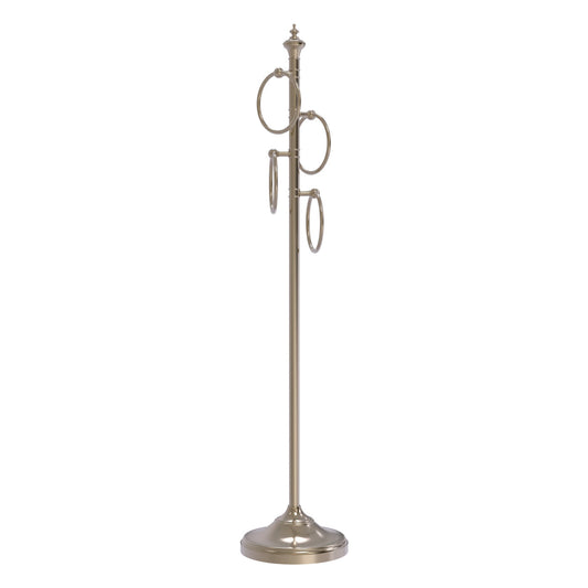 Allied Brass TS-D1-PEW Antique Pewter Towel Holder Stand