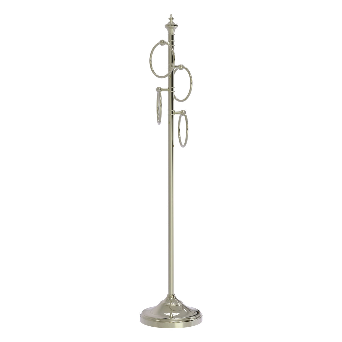 Allied Brass TS-D1-PNI Polished Nickel Towel Holder Stand