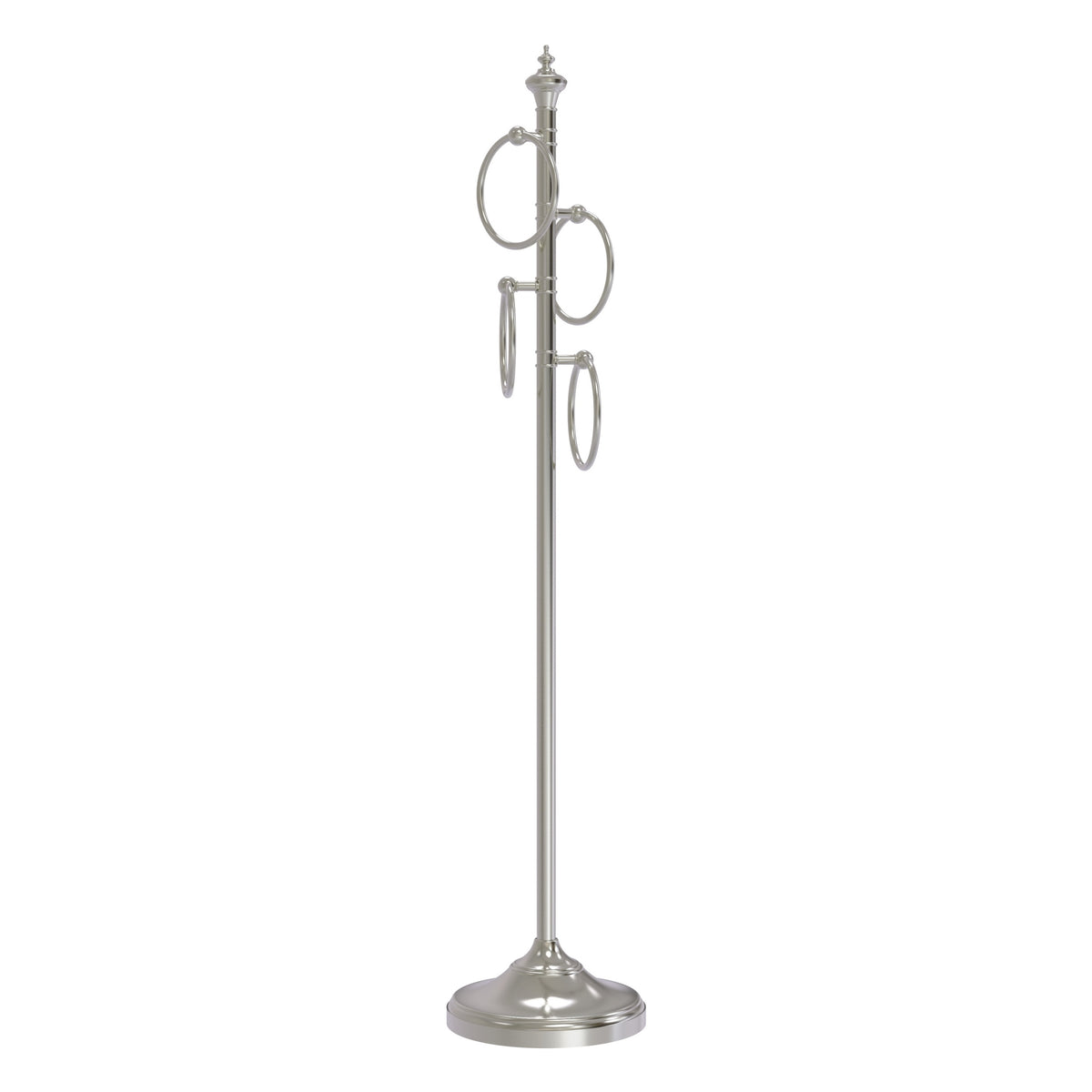 Allied Brass TS-D1-SN Satin Nickel Towel Holder Stand