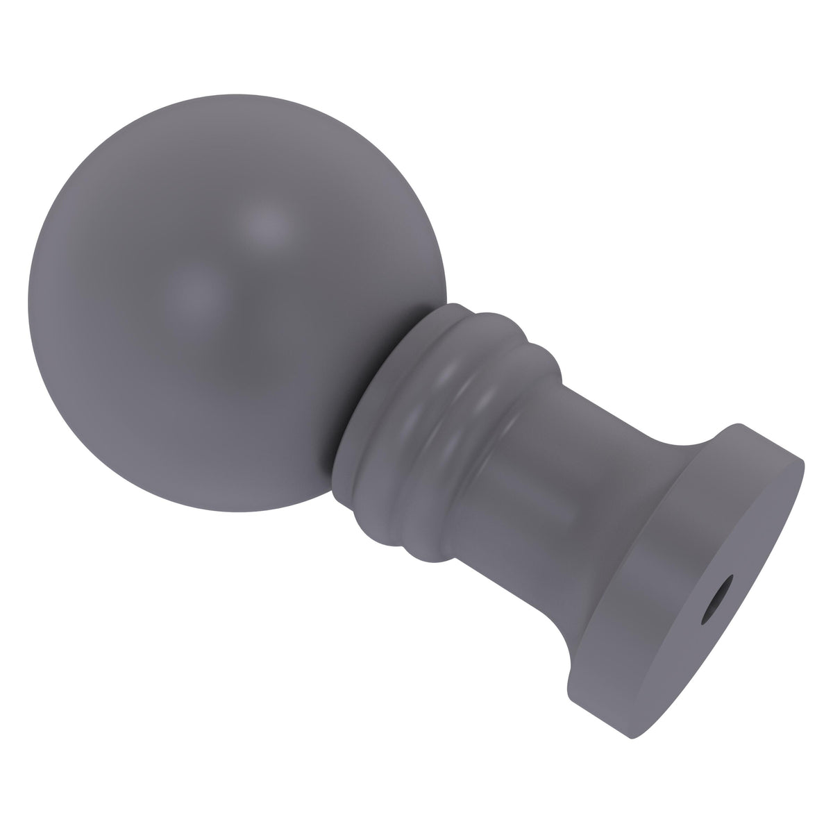 Allied Brass W-1-GYM 1" Matte Gray Cabinet Knob