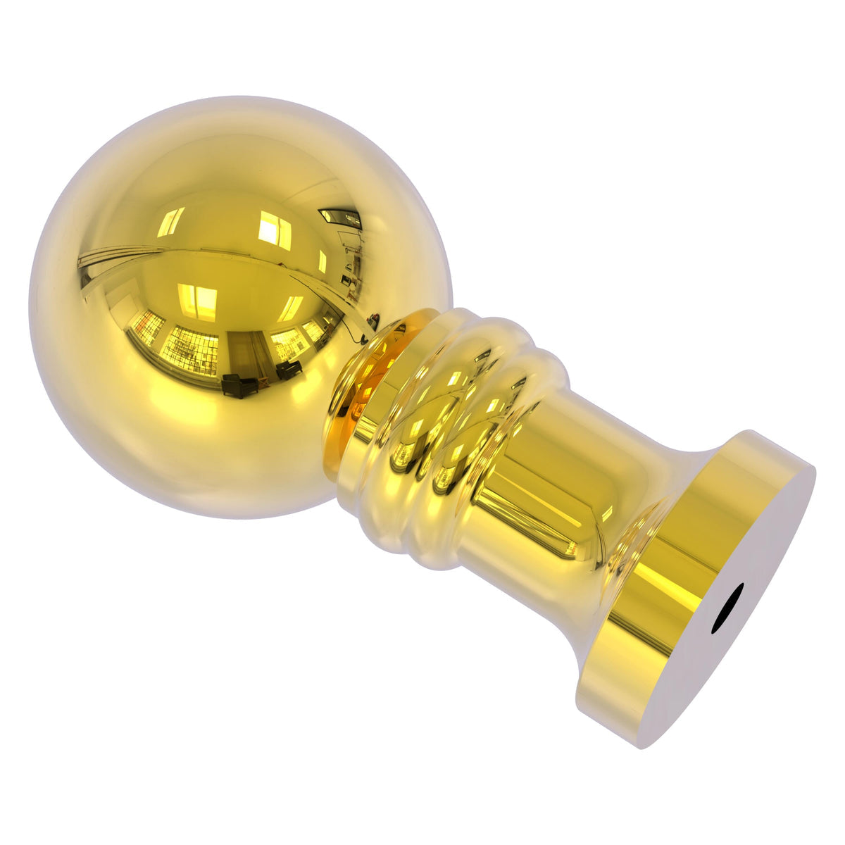 Allied Brass W-1-PB 1" Polished Brass Cabinet Knob