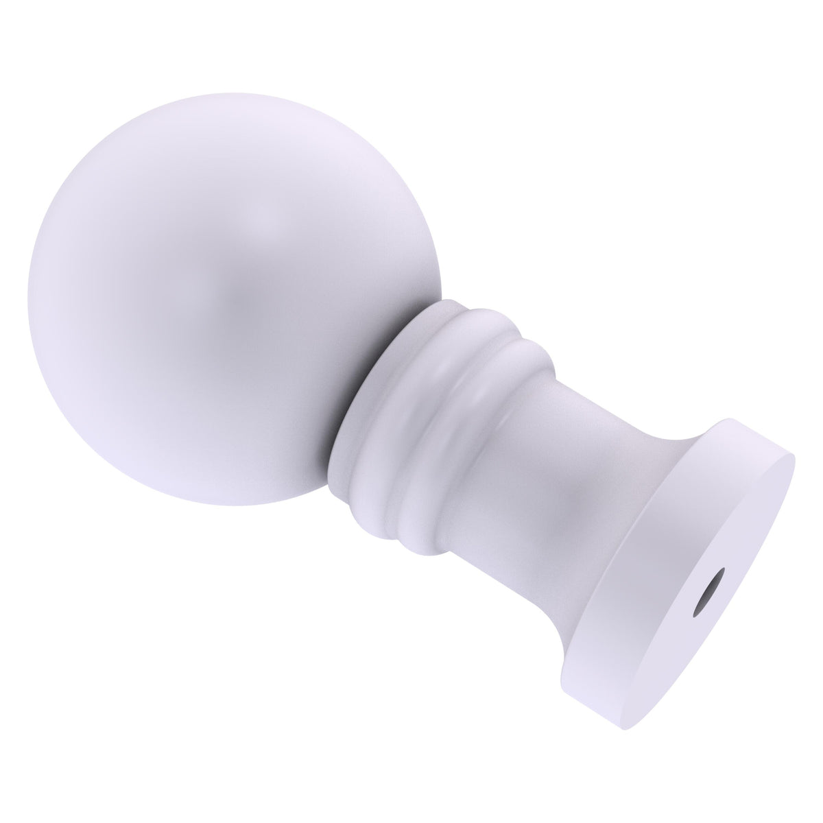 Allied Brass W-1-WHM 1" Matte White Cabinet Knob