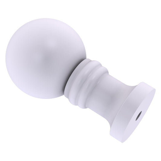 Allied Brass W-1-WHM 1" Matte White Cabinet Knob