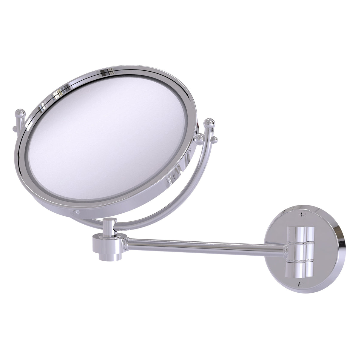 Allied Brass WM-5/4X-PC 8" Polished Chrome Wall-Mounted Make-Up Mirror With 4X Magnification