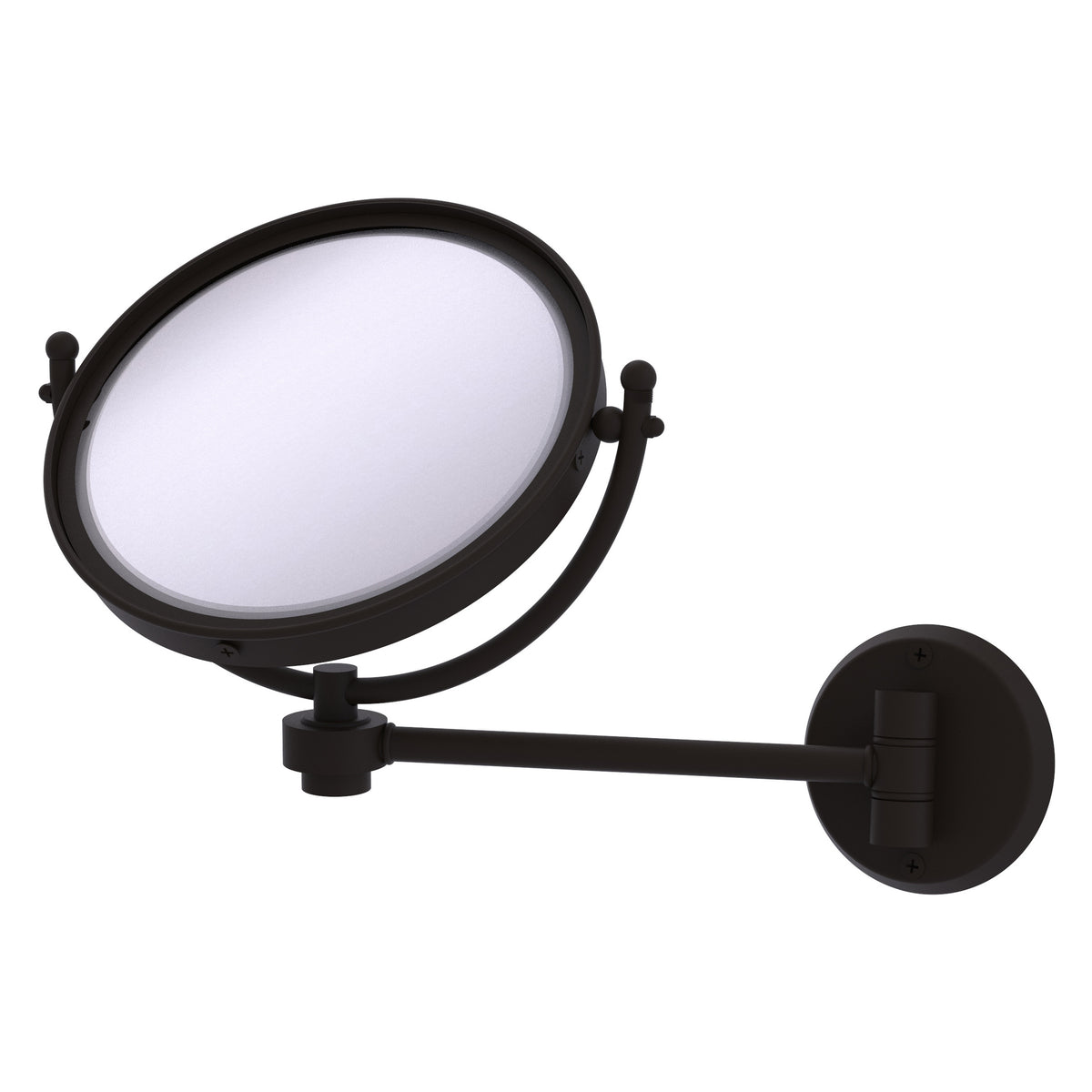 Allied Brass WM-5/5X-ORB 8" Oil Rubbed Bronze Wall-Mounted Make-Up Mirror With 5X Magnification