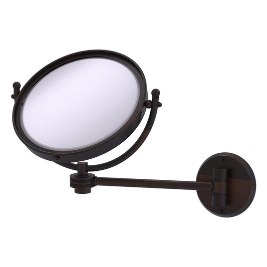 Allied Brass WM-5T/2X-VB 8" Venetian Bronze Wall-Mounted Make-Up Mirror With 2X Magnification