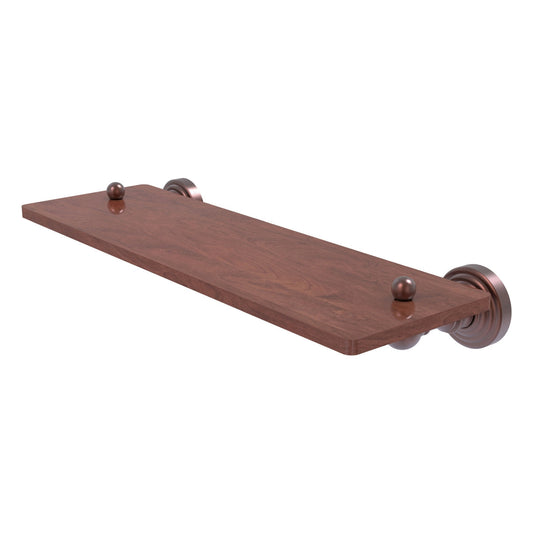 Allied Brass WP-1-16-IRW-CA Waverly Place 16" Antique Copper Solid IPE Ironwood Shelf