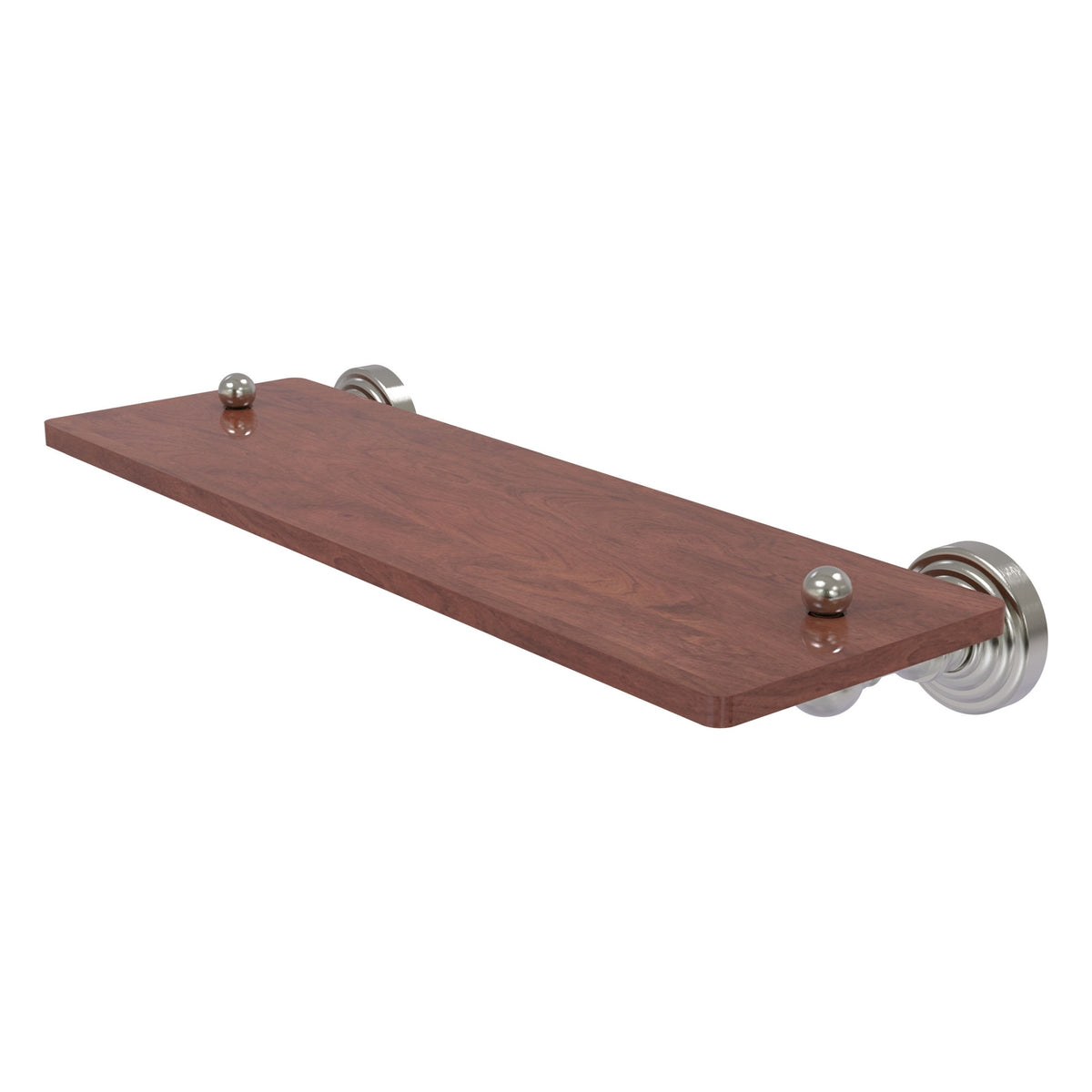 Allied Brass WP-1-16-IRW-SN Waverly Place 16" Satin Nickel Solid IPE Ironwood Shelf