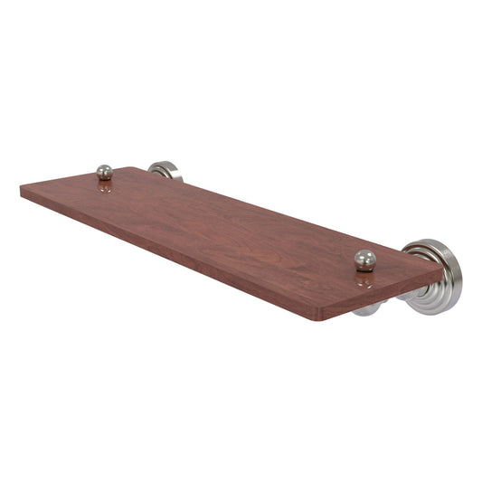 Allied Brass WP-1-16-IRW-SN Waverly Place 16" Satin Nickel Solid IPE Ironwood Shelf