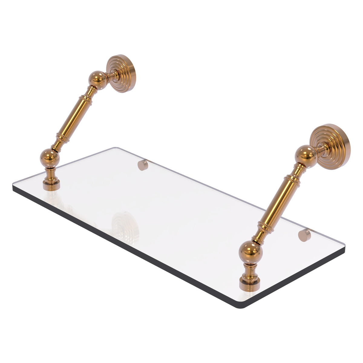 Allied Brass WP-1-18-BBR Waverly Place 18" Brushed Bronze Floating Glass Shelf